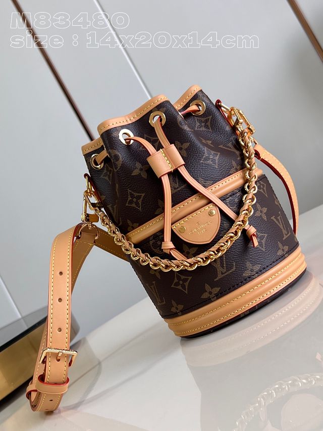 Louis vuitton original monogram canvas canoe bucket bag M83480