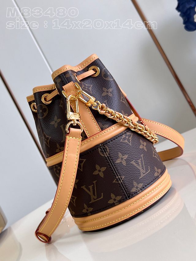 Louis vuitton original monogram canvas canoe bucket bag M83480