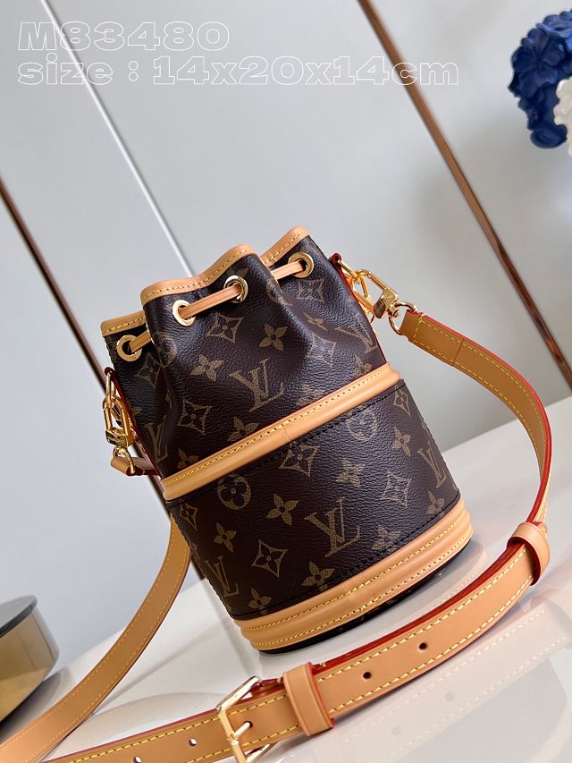 Louis vuitton original monogram canvas canoe bucket bag M83480