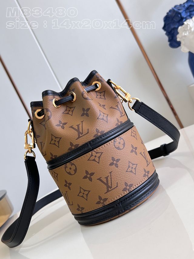 Louis vuitton original monogram reverse canoe bucket bag M83481