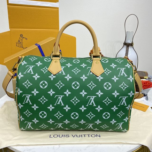 Louis vuitton original soft calfskin speedy P9 40 M24417 green