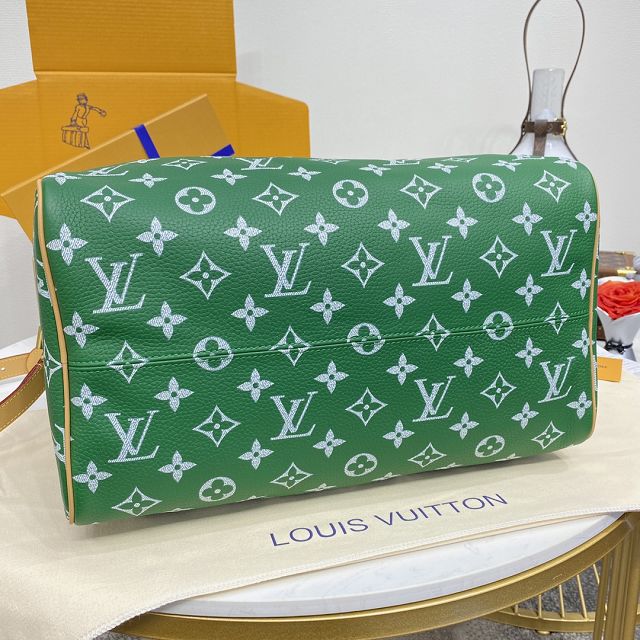 Louis vuitton original soft calfskin speedy P9 40 M24417 green