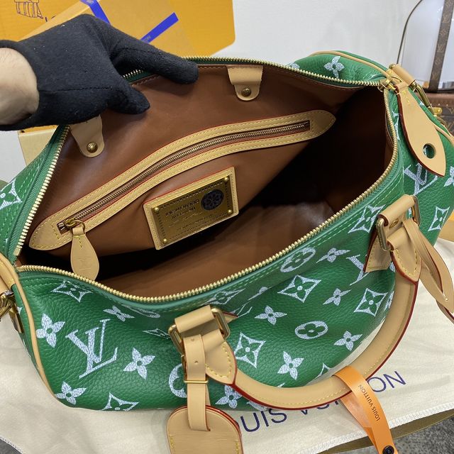 Louis vuitton original soft calfskin speedy P9 40 M24417 green