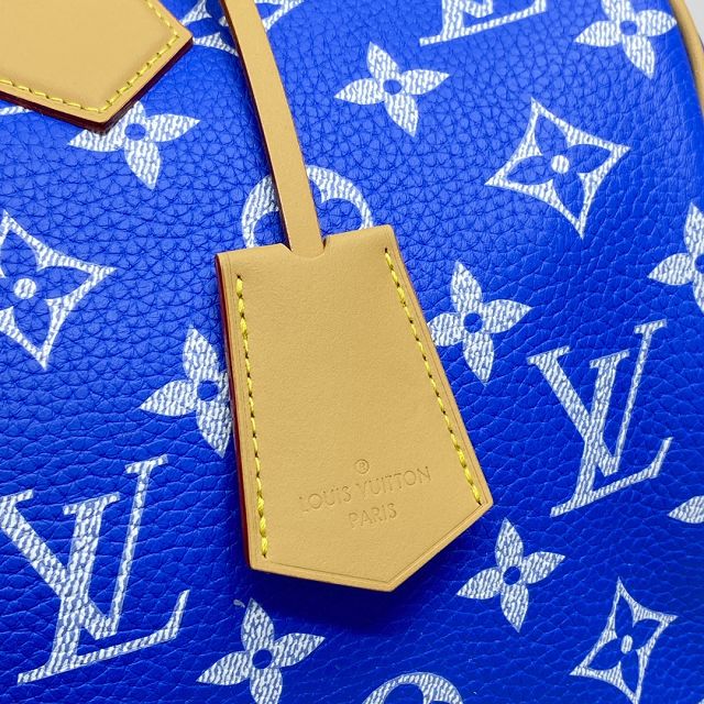 Louis vuitton original soft calfskin speedy P9 40 M24418 blue