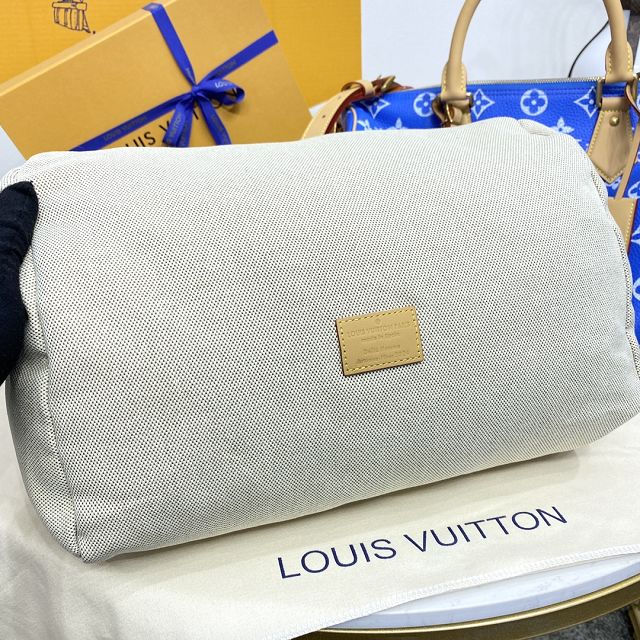 Louis vuitton original soft calfskin speedy P9 40 M24418 blue