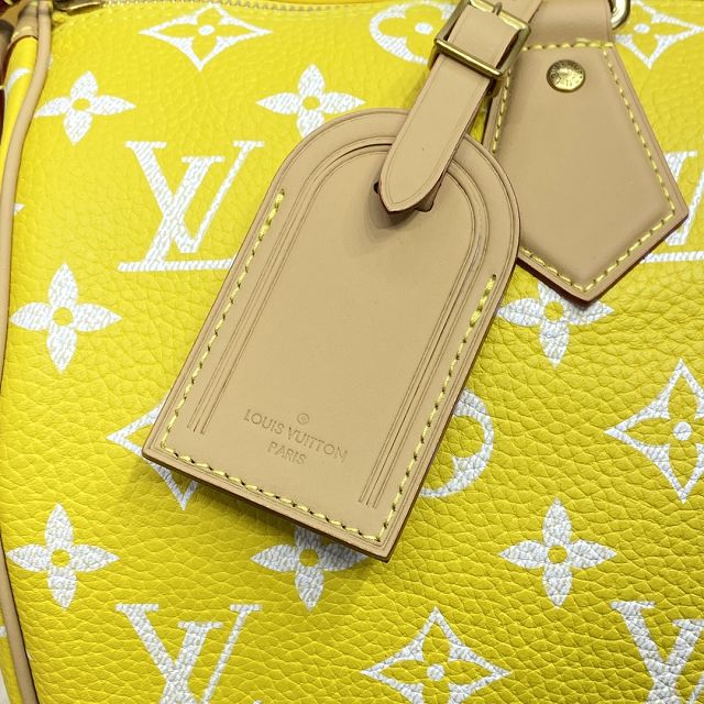 Louis vuitton original soft calfskin speedy P9 40 M24419 yellow