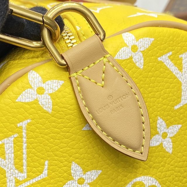 Louis vuitton original soft calfskin speedy P9 40 M24419 yellow