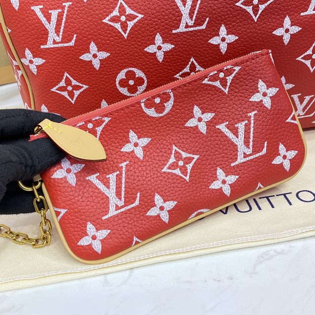 Louis vuitton original soft calfskin speedy P9 40 M24420 red