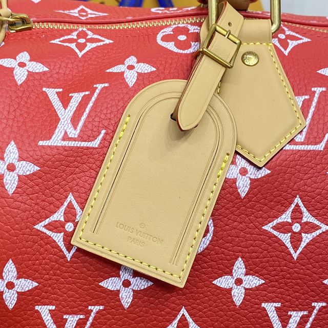 Louis vuitton original soft calfskin speedy P9 40 M24420 red