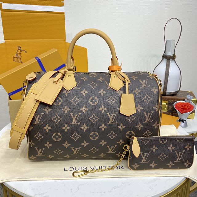 Louis vuitton original soft calfskin speedy P9 40 M24422 brown