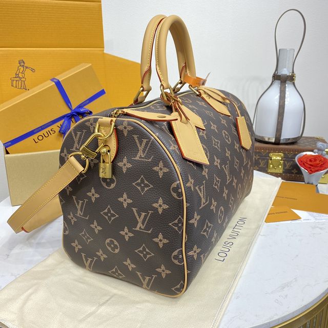 Louis vuitton original soft calfskin speedy P9 40 M24422 brown