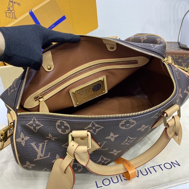 Louis vuitton original soft calfskin speedy P9 40 M24422 brown