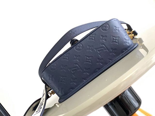 Louis vuitton original calfskin diane satchel M47161 navy blue