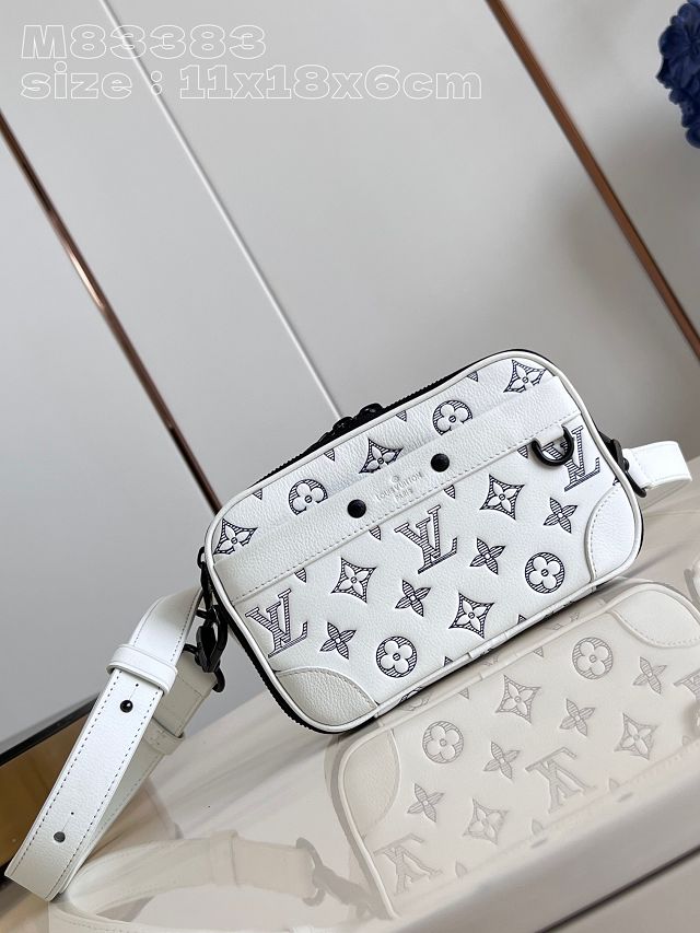 Louis vuitton original calfskin nano alpha M82542 white