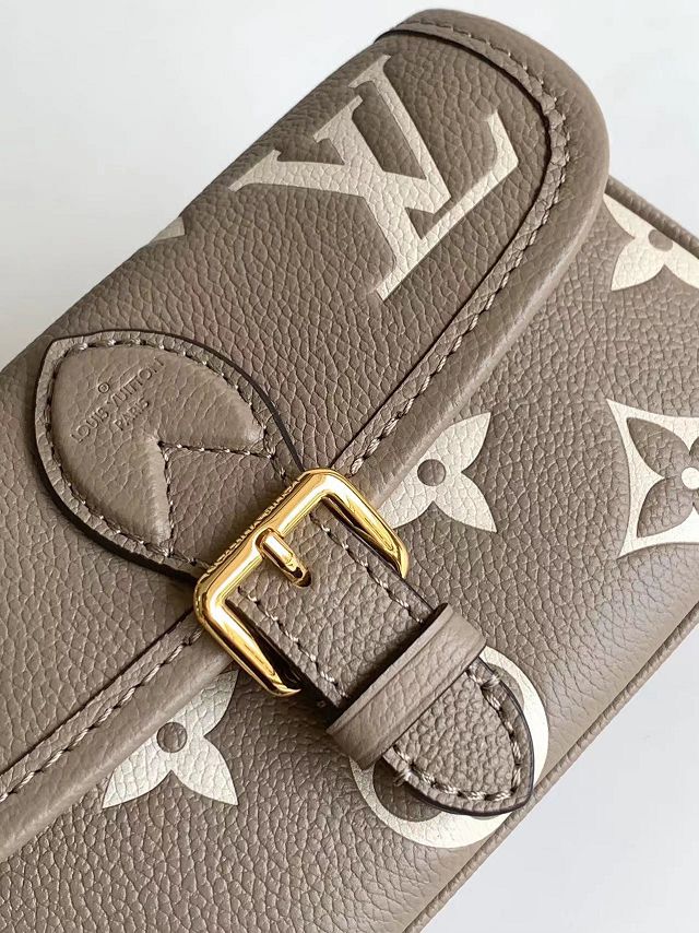 Louis vuitton original calfskin nano diane M83300 grey