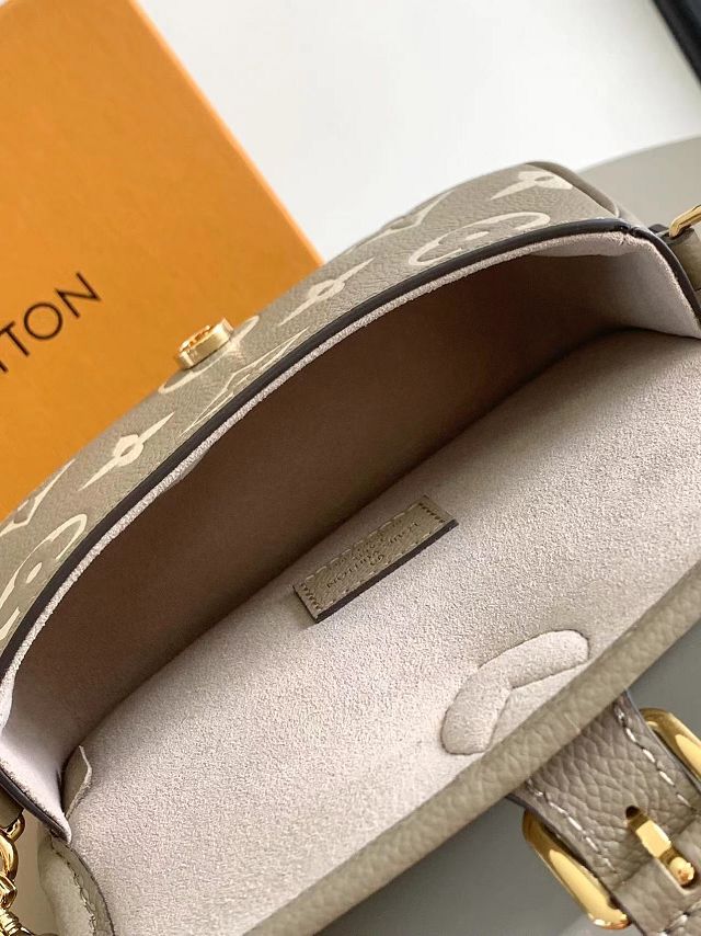 Louis vuitton original calfskin nano diane M83300 grey