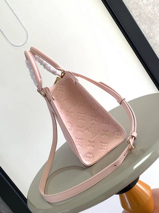 Louis vuitton original calfskin onthego pm M45653 light pink