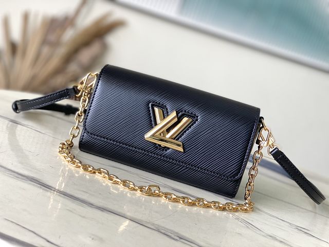 Louis vuitton original epi leather twist west pouch M83077 black