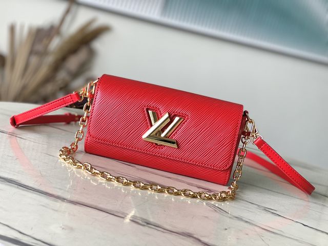 Louis vuitton original epi leather twist west pouch M83593 red