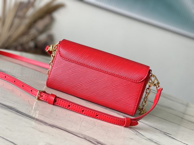 Louis vuitton original epi leather twist west pouch M83593 red