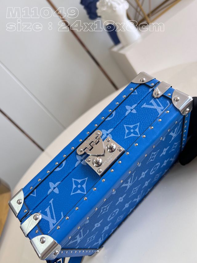 Louis vuitton original monogram canvas clutch box M10611 blue