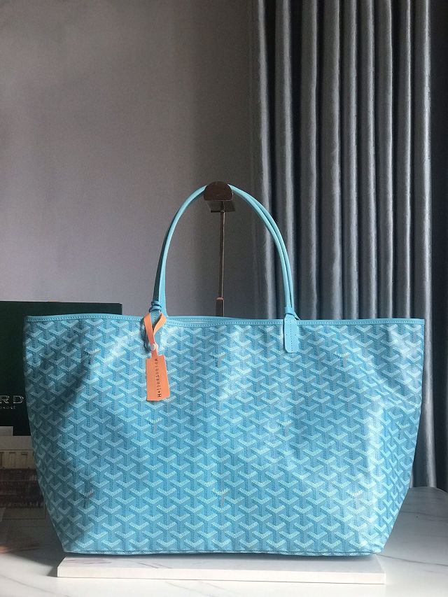 Goyard original canvas saint louis GM bag GY0083 sky blue