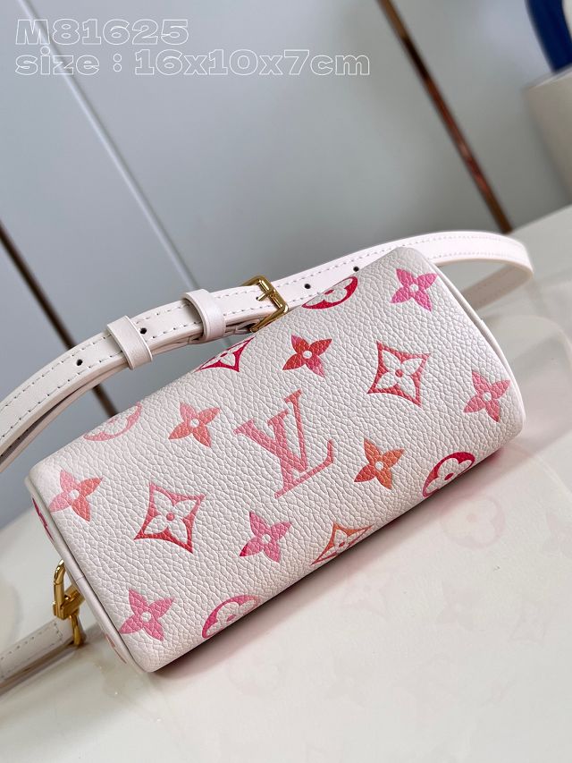 Louis vuitton original calfskin nano speedy M83452 white&pink