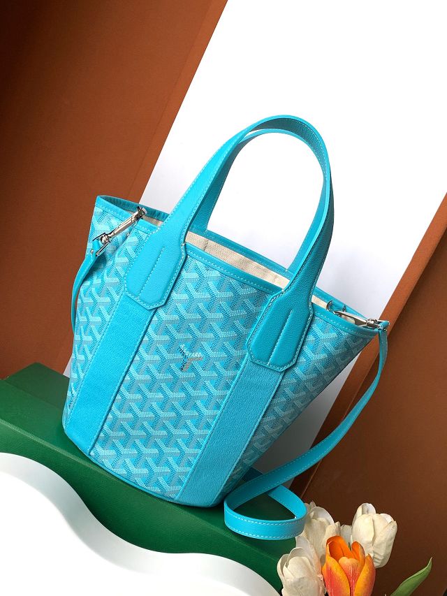 Goyard original canvas belharra small tote bag GY0115 sky blue