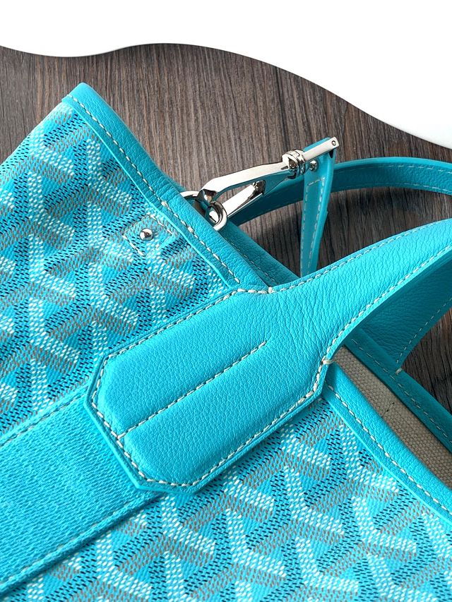 Goyard original canvas belharra small tote bag GY0115 sky blue