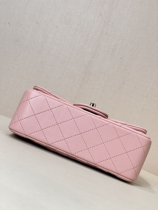 CC original lambskin mini flap bag A69900 light pink