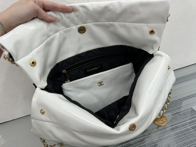 2024 CC original calfskin 22 small handbag AS3260 white&black