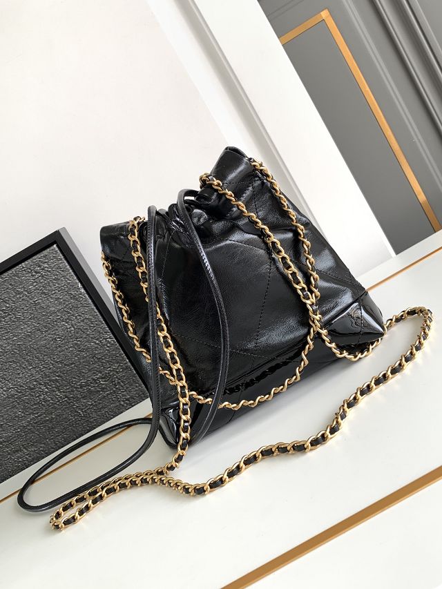 2024 CC original calfskin 22 mini handbag  AS3980 black