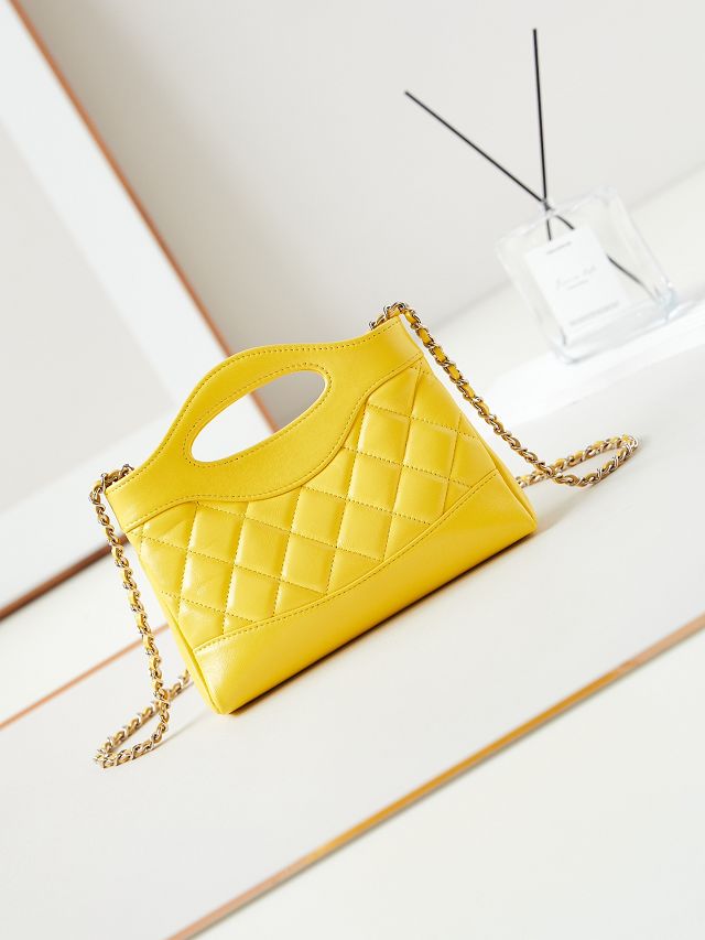 2024 CC original lambskin nano 31 bag AS3656 yellow