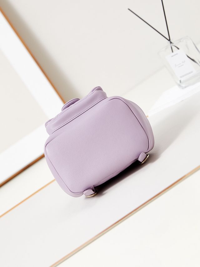 CC original calfskin mini backpack AS2908 light purple