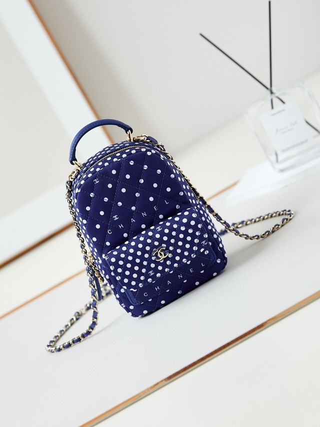 CC original fabric mini backpack AP3753 navy blue