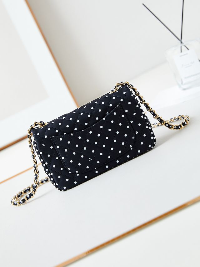 CC original fabric mini flap bag A69900 black