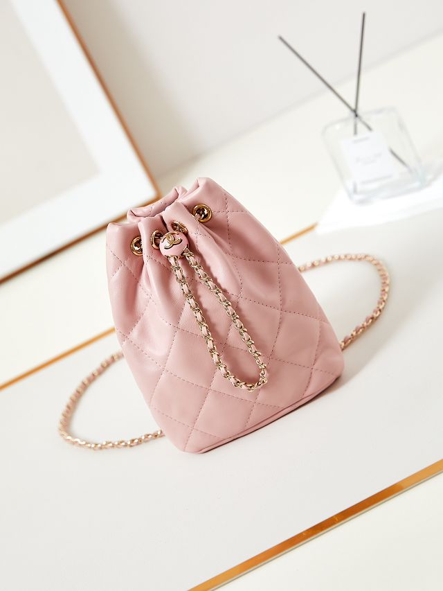 2024 CC original lambskin small backpack AS4810 pink