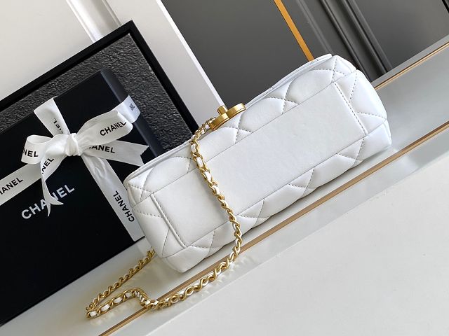 2024 CC original lambskin small flap bag AS4986 white