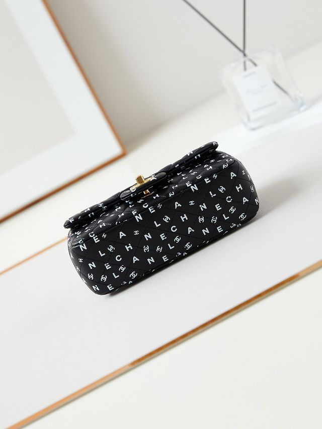 CC original lambskin mini flap bag A69900 black