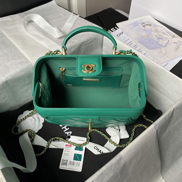 2024 CC original lambskin small top handle bag AS4959 green