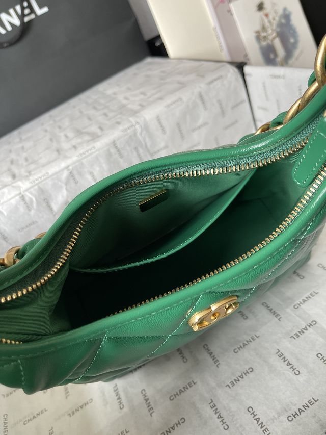 2024 CC original lambskin small hobo handbag AS4922 green