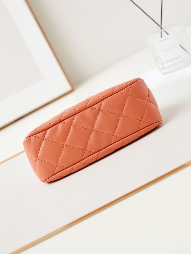 CC original lambskin clutch AS4717 orange