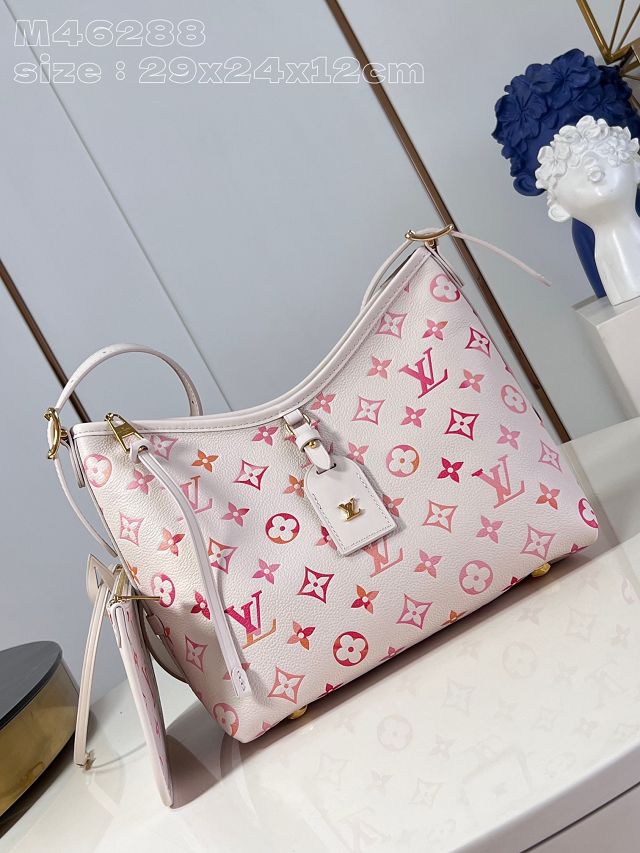 Louis vuitton original calfskin carryAll pm M24652 white&pink