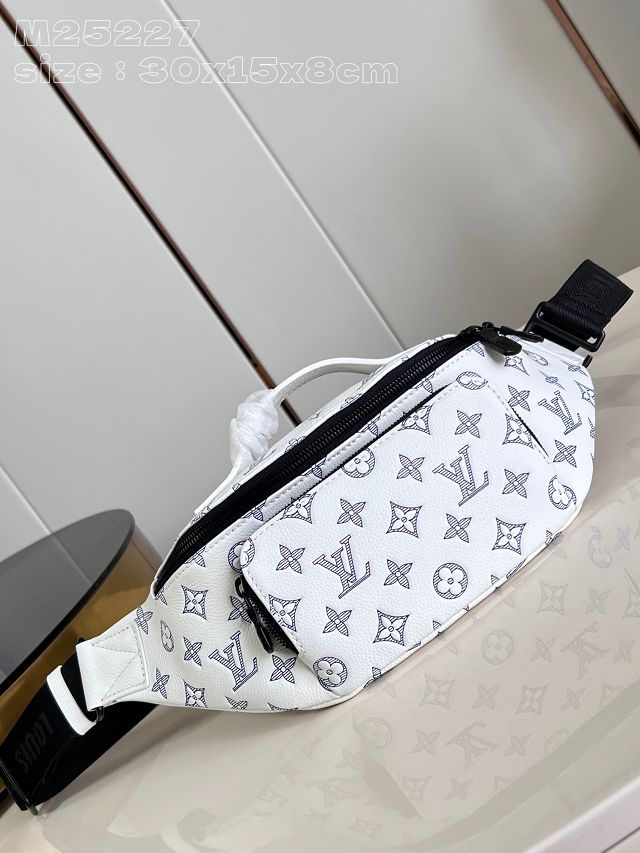 Louis vuitton original calfskin rush bumbag M25227 white