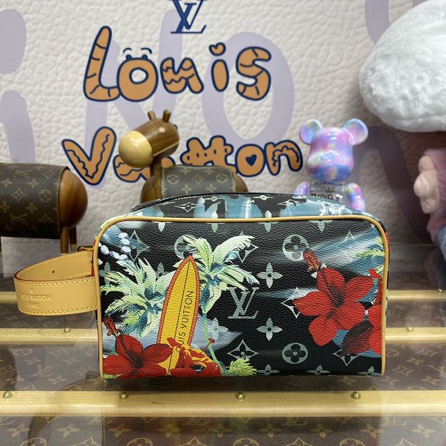 Louis vuitton original monogram canvas locker dopp kit M83112