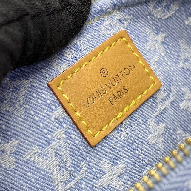 Louis vuitton original denim mini bumbag M83353 light blue