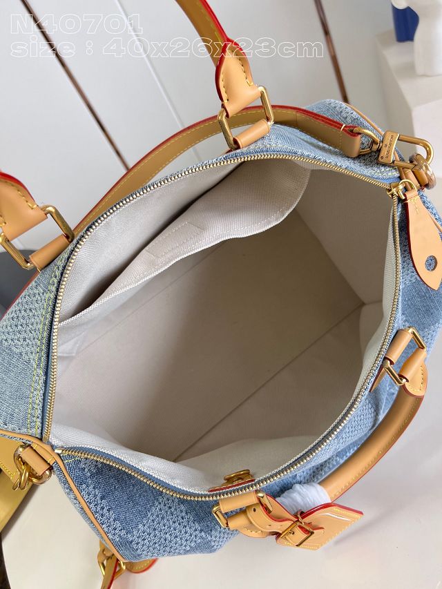 Louis vuitton original denim speedy 40 N40701 blue	