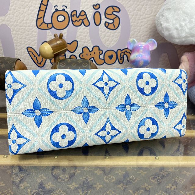 Louis vuitton original monogram canvas onthego MM M11262 blue