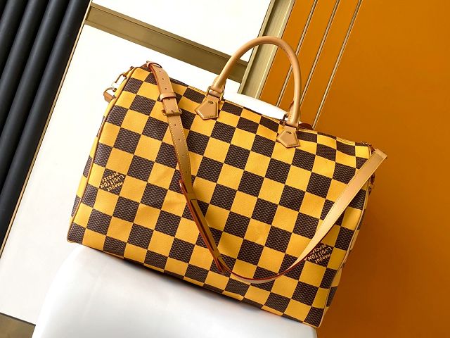 Louis vuitton original damier canvas speedy 50 N40578 yellow