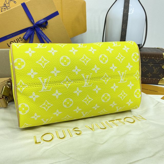 Louis vuitton original soft calfskin speedy P9 25 M24426 yellow